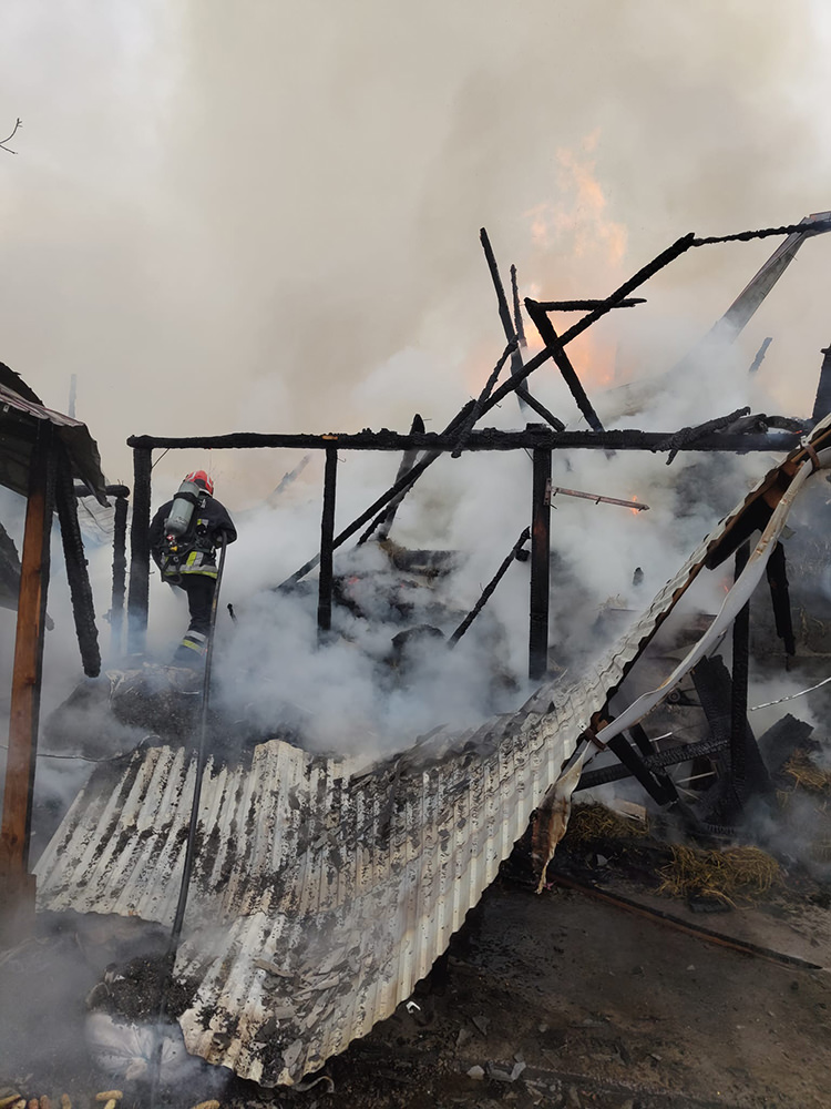 Incendiu în localitatea Poiana