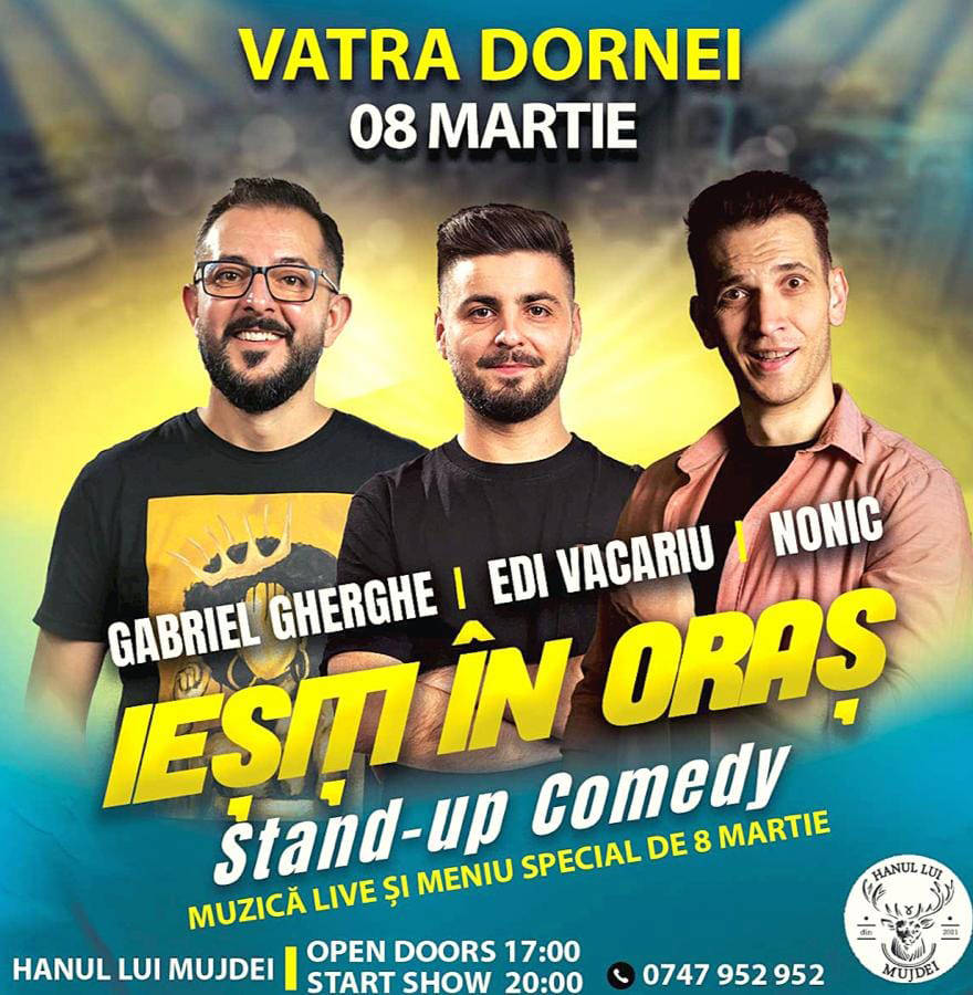 Stand-up comedy cu Gabriel Gherghe, Edi Vacariu și Nonic