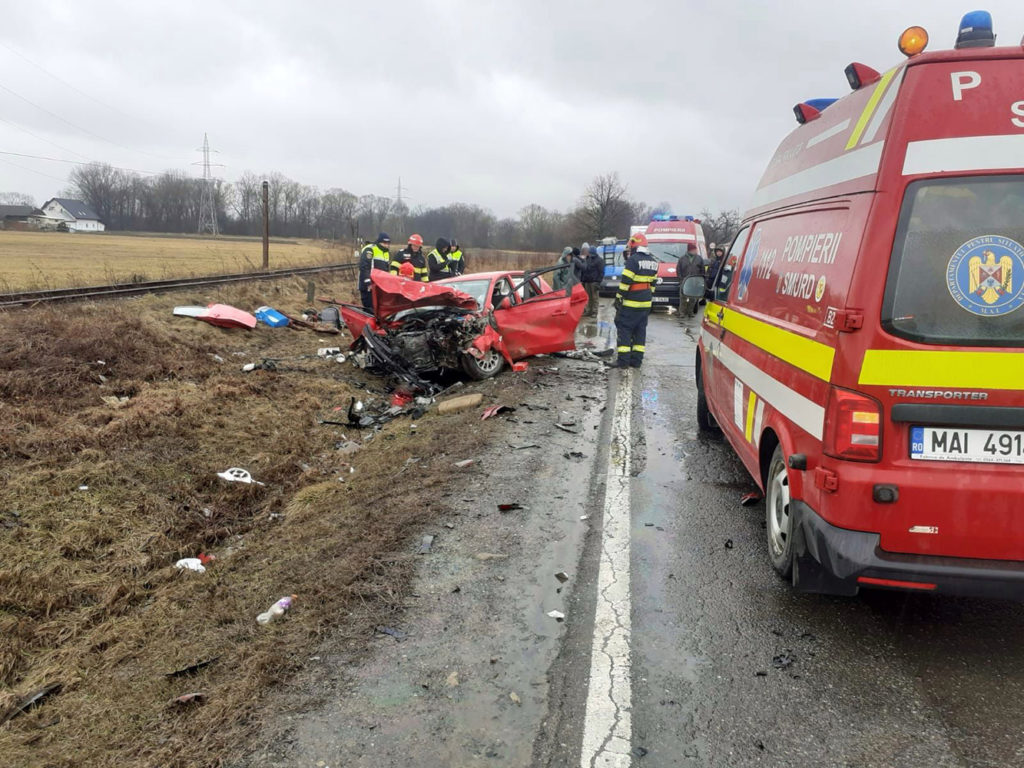 Accident rutier la ieșirea din municipiul Rădăuți spre localitatea Gălănești