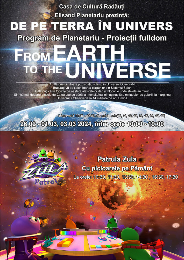 De pe Terra în Univers