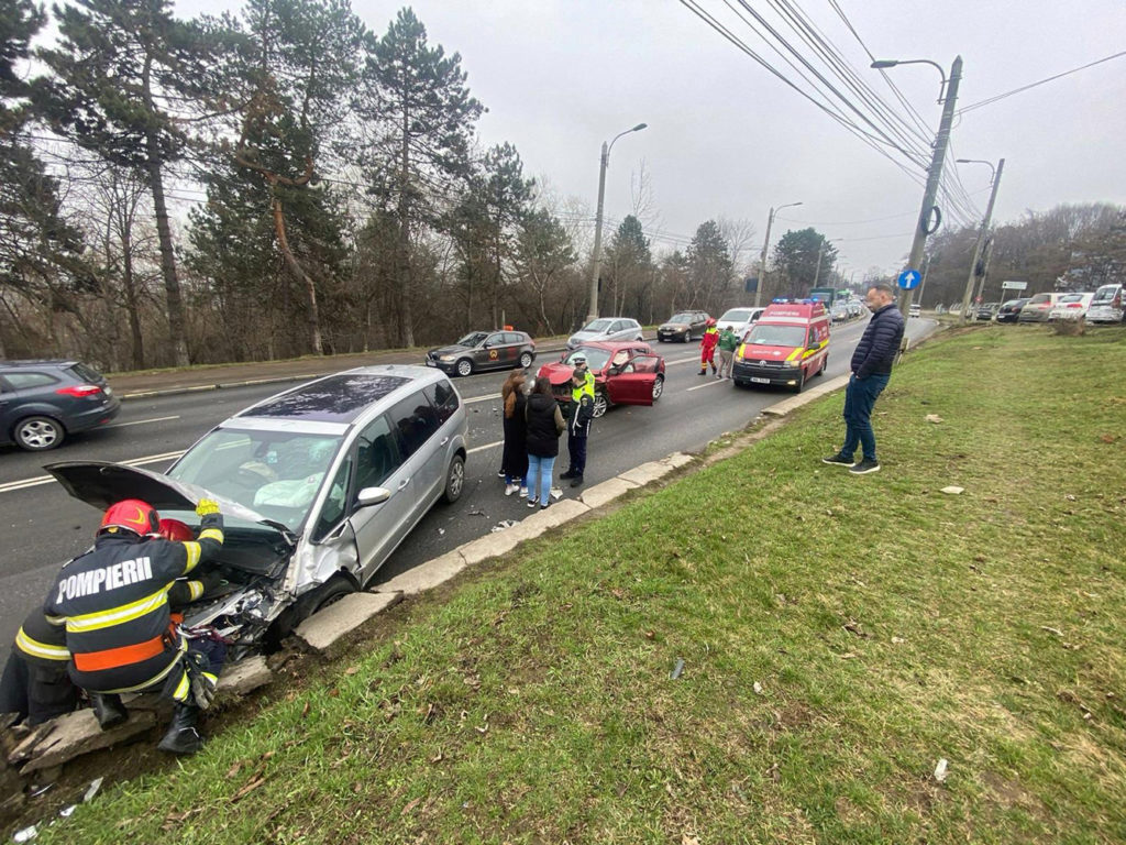 Accident rutier pe Calea Unirii din municipiul Suceava