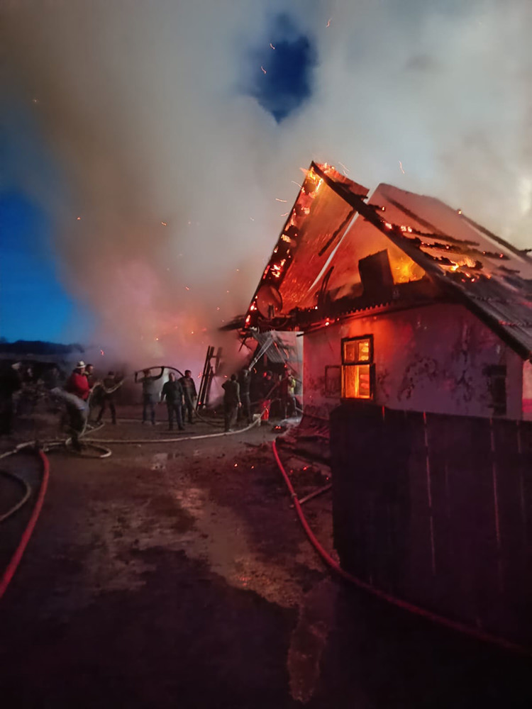Incendiu la o gospodărie din orașul Milișăuți