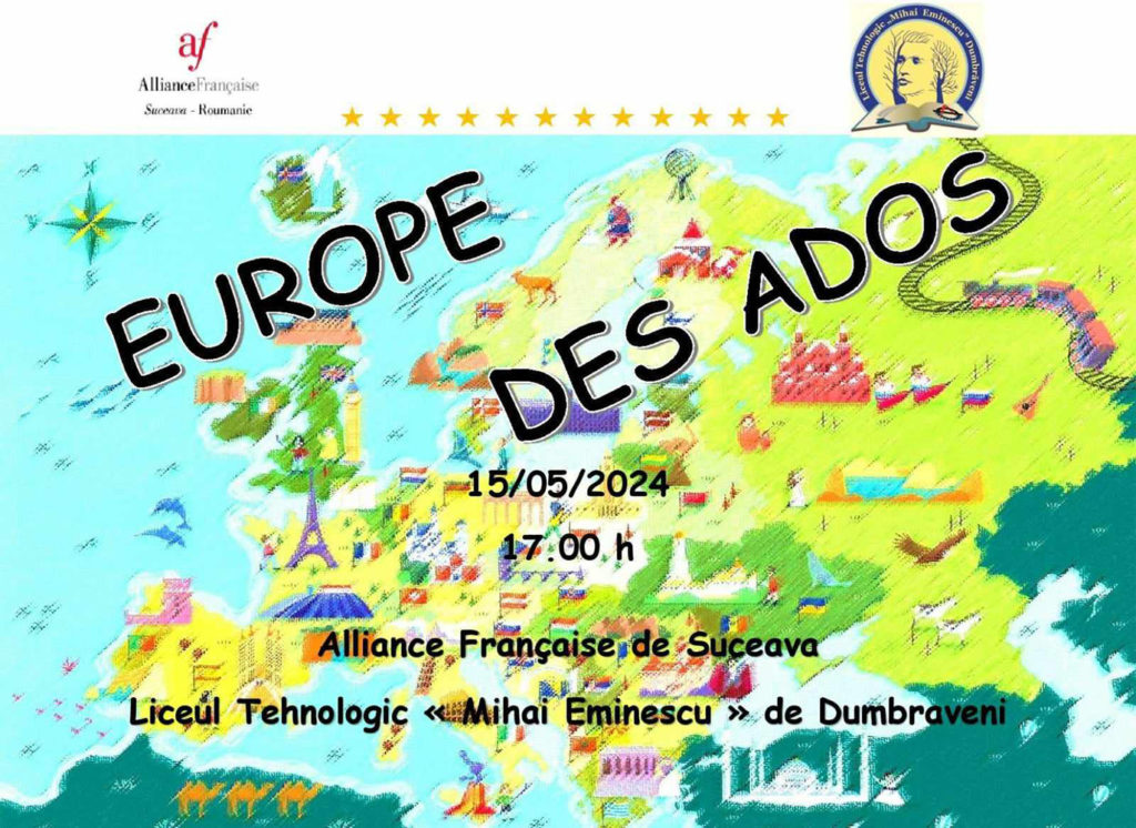 Alianţa Franceză din Suceava va organiza activitatea "Europe des ados"