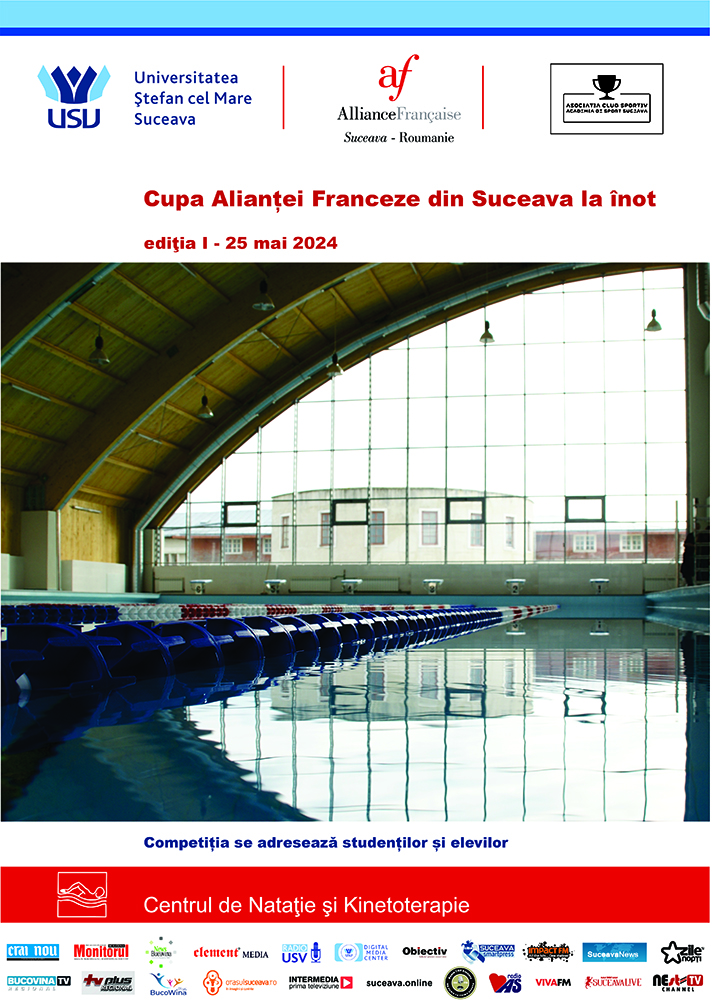 La USV va avea loc "Cupa Alianței Franceze din Suceava la Înot"