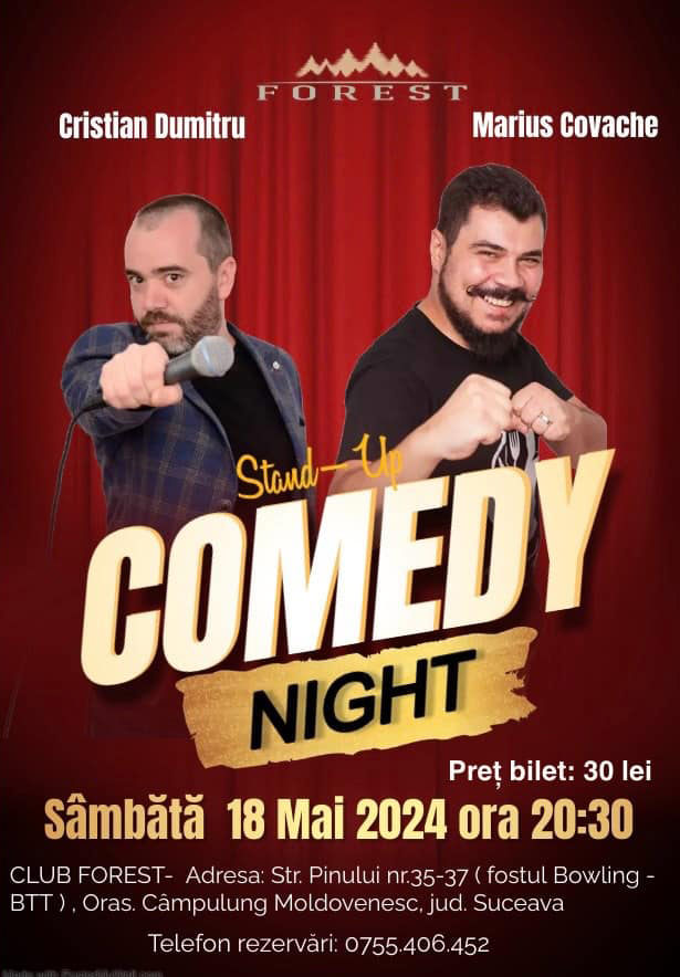 Stand-up comedy cu Cristian Dumitru și Marius Covache