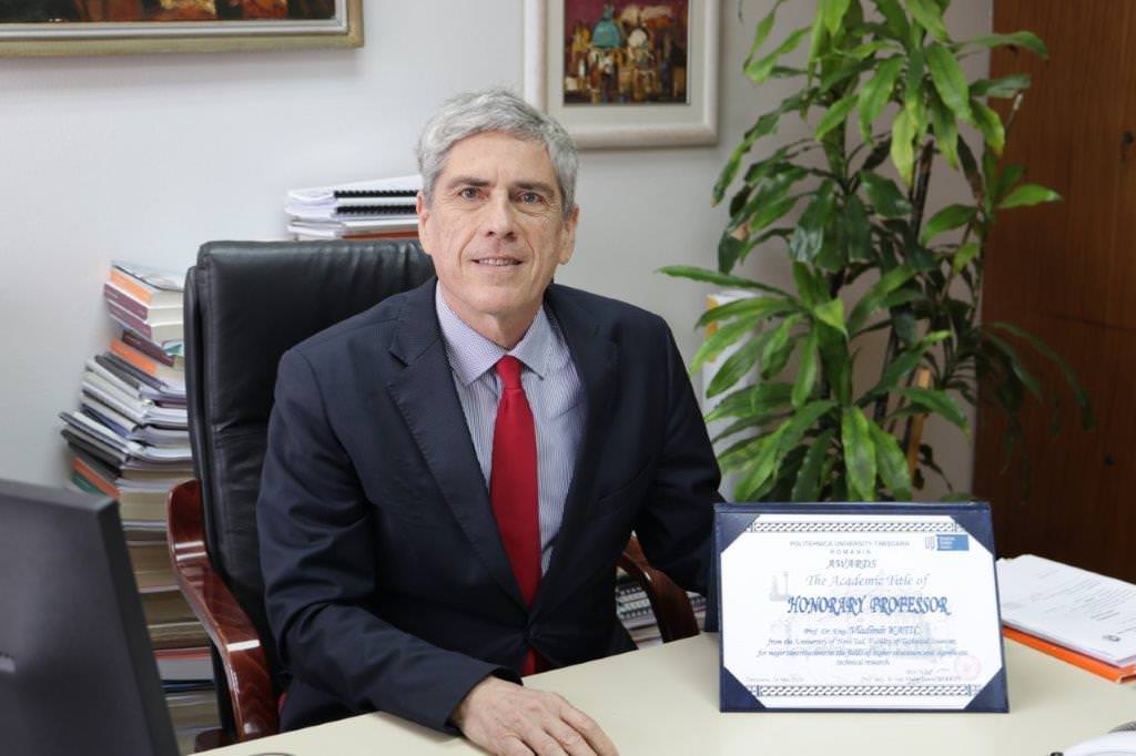 USV va acorda titlului de Doctor Honoris Causa prof. univ. dr. ing. Vladimir Katic de la Universitatea din Novi Sad