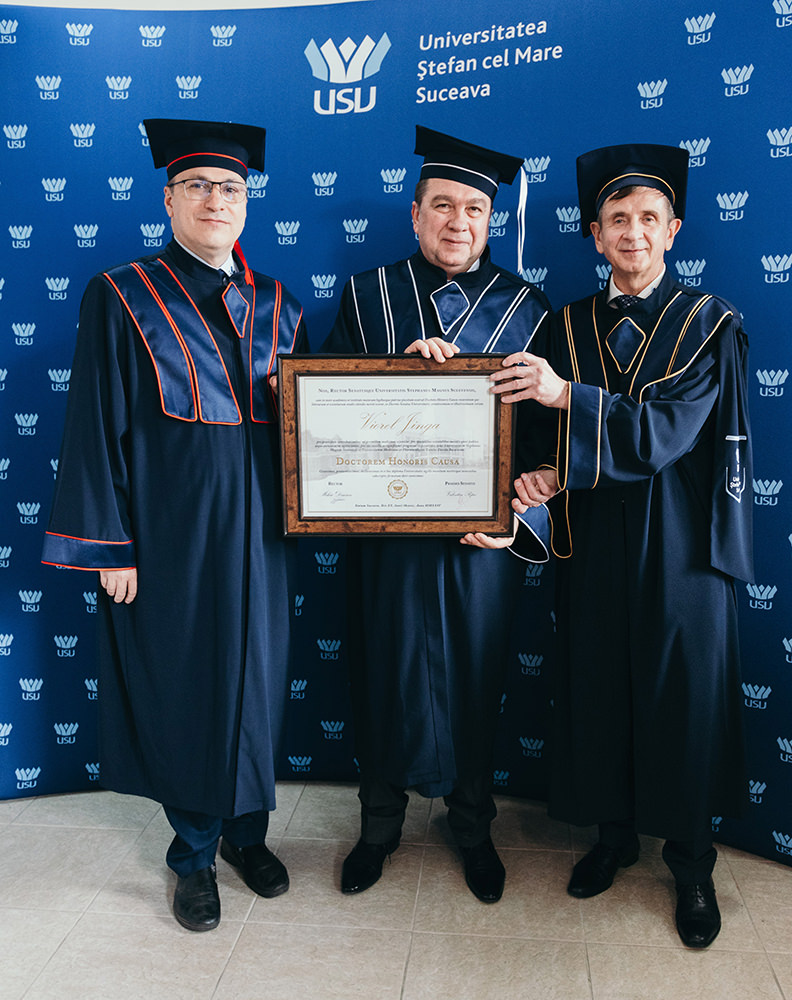Prof. univ. dr. Viorel Jinga a primit titlul de Doctor Honoris Causa al Universității Ștefan cel Mare din Suceava
