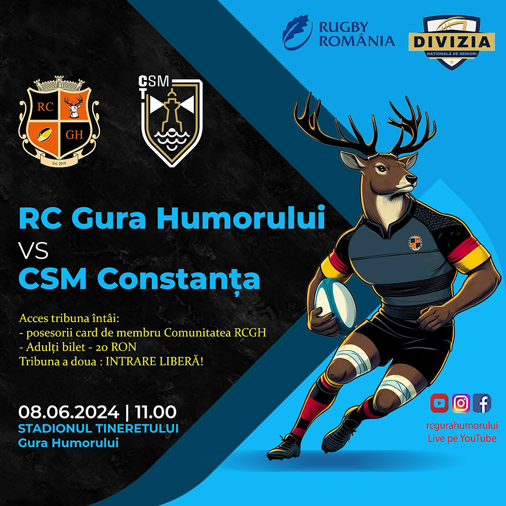 Rugby Club (RC) Gura Humorului - Clubul Sportiv Municipal (CSM) Constanța
