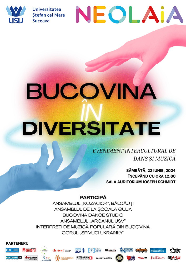 USV organizează evenimentul intercultural de dans și muzică "Bucovina în diversitate"