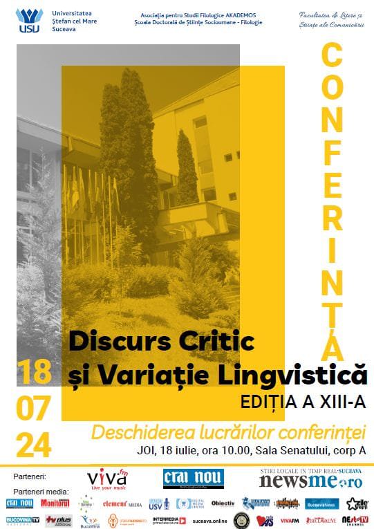 La USV se va desfășura "Conferința Discurs critic și variație lingvistică"