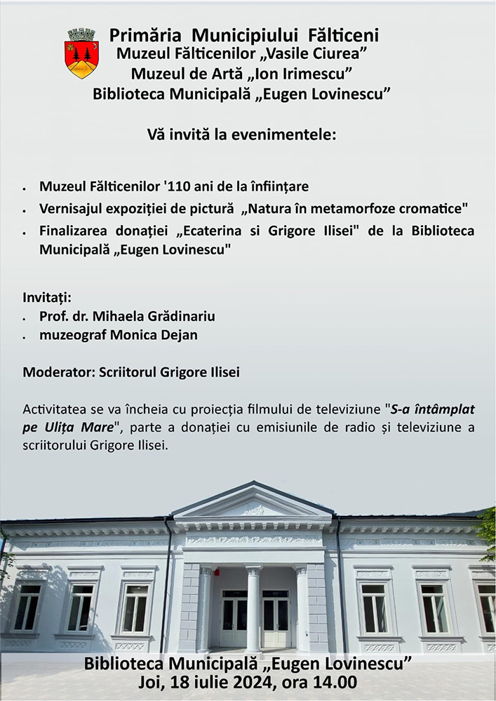 Muzeul Fălticenilor - 110 ani de la înființare