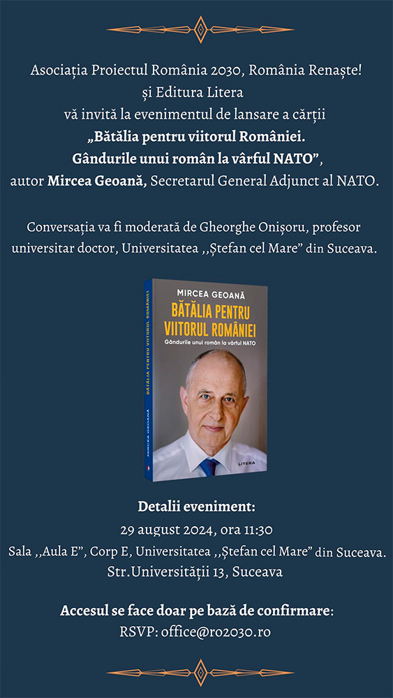 Bătălia pentru viitorul României. Gândurile unui român la vârful NATO