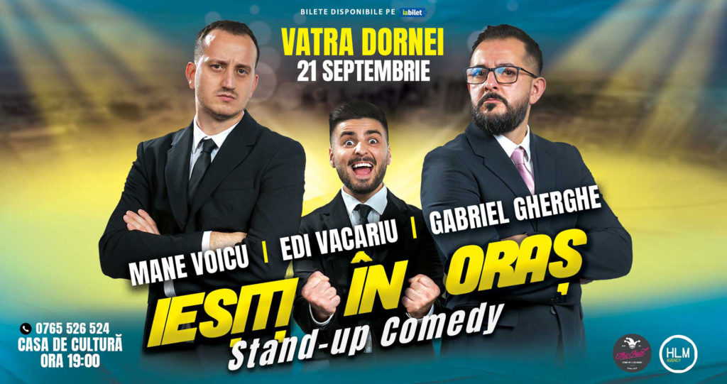 Stand-up comedy cu Mane Voicu, Edi Vacariu și Gabriel Gherghe