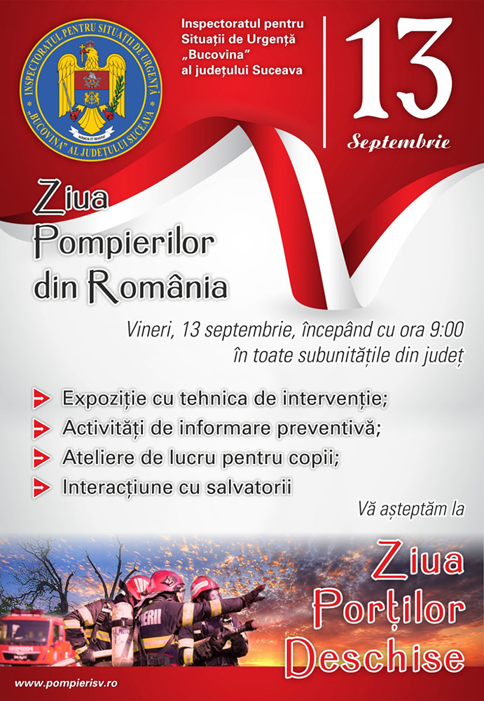 13 septembrie - Ziua Pompierilor din România