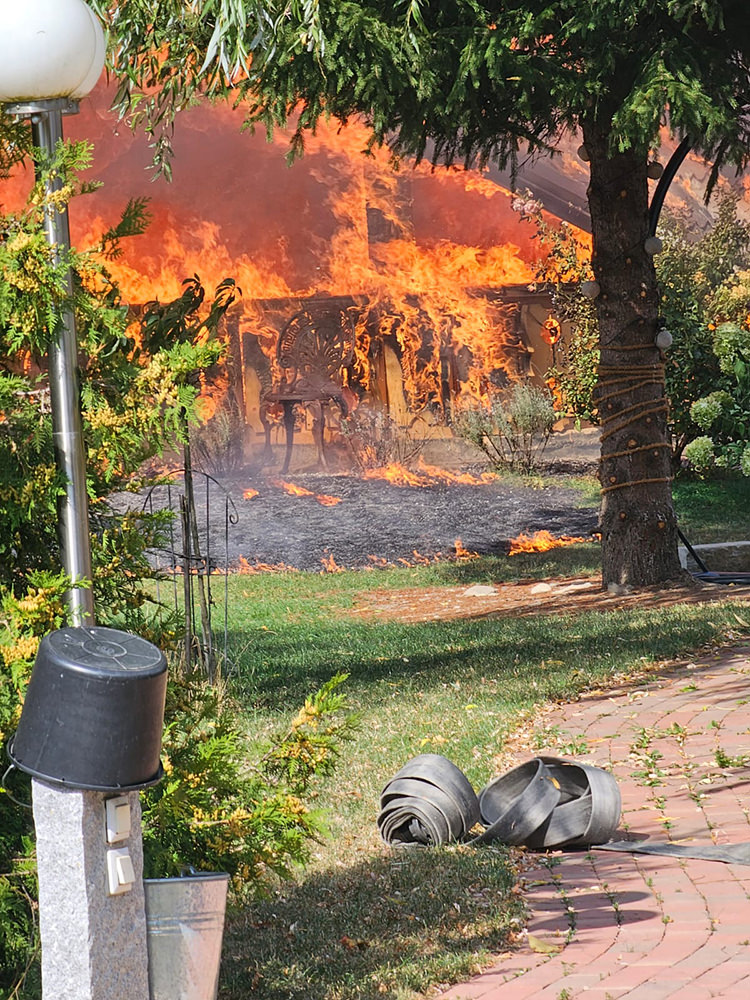 Incendiu la o casa din orașul Gura Humorului