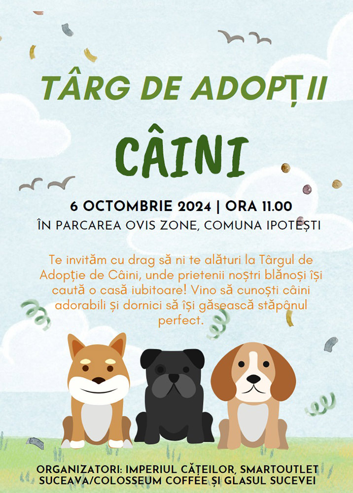 Târg de adopții câini