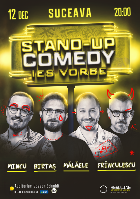 Stand-up comedy cu Dan Frînculescu, Bogdan Mălăele, Alexandru Mincu și Dan Birtaș