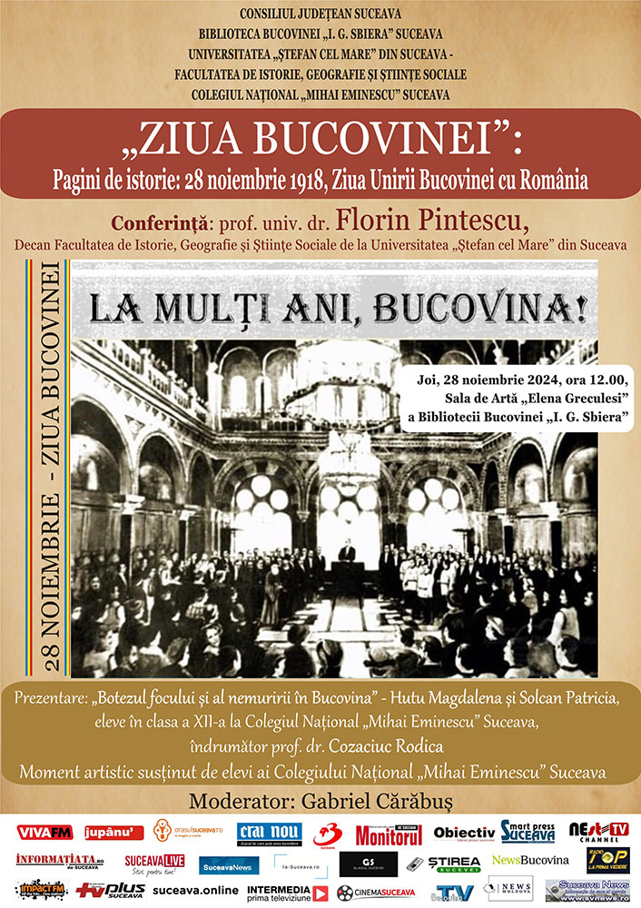 Ziua Bucovinei: Pagini de istorie - 28 Noiembrie 1918, Ziua Unirii Bucovinei cu România