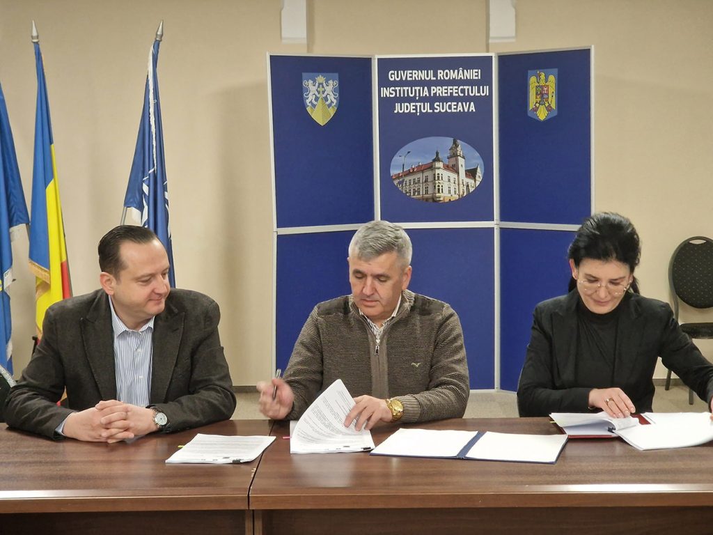 Prefectul Alexandru Moldovan a semnat contractul pentru lucrările suplimentare la clădirea SPCEEPS al Județului Suceava,