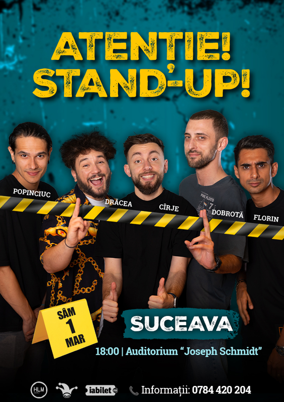 Stand-up comedy cu Drăcea, Mădălin Cîrje, Florin Gheorghe, Alex Dobrotă și Mirel Popinciuc