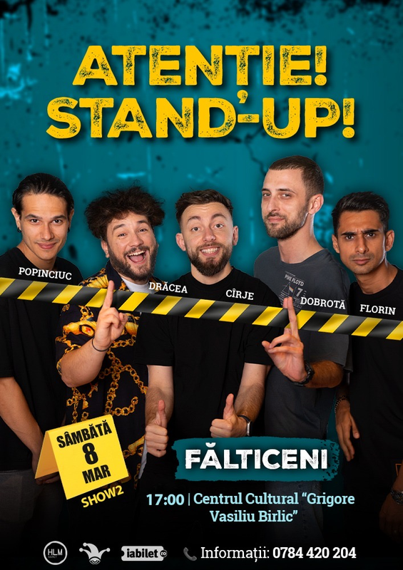 Stand-up comedy cu Drăcea, Mădălin Cîrje, Florin Gheorghe, Alex Dobrotă și Mirel Popinciuc