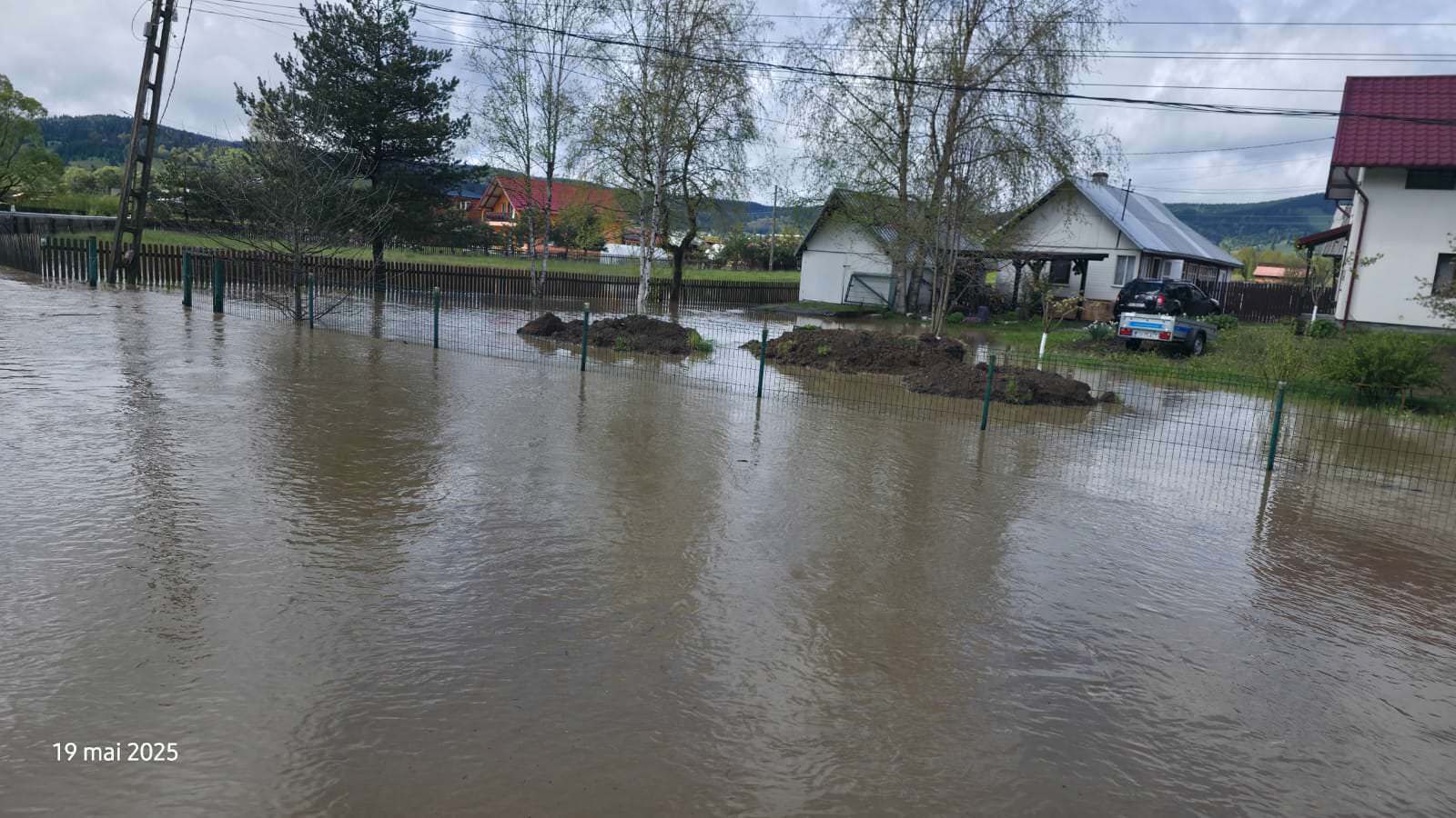 Inundații în localitatea Coșna