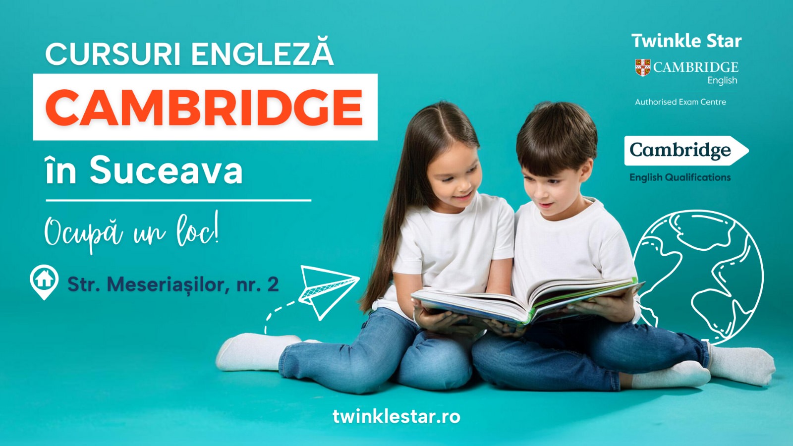 Twinkle Star vine în Suceava cu examene și cursuri de pregătire Cambridge