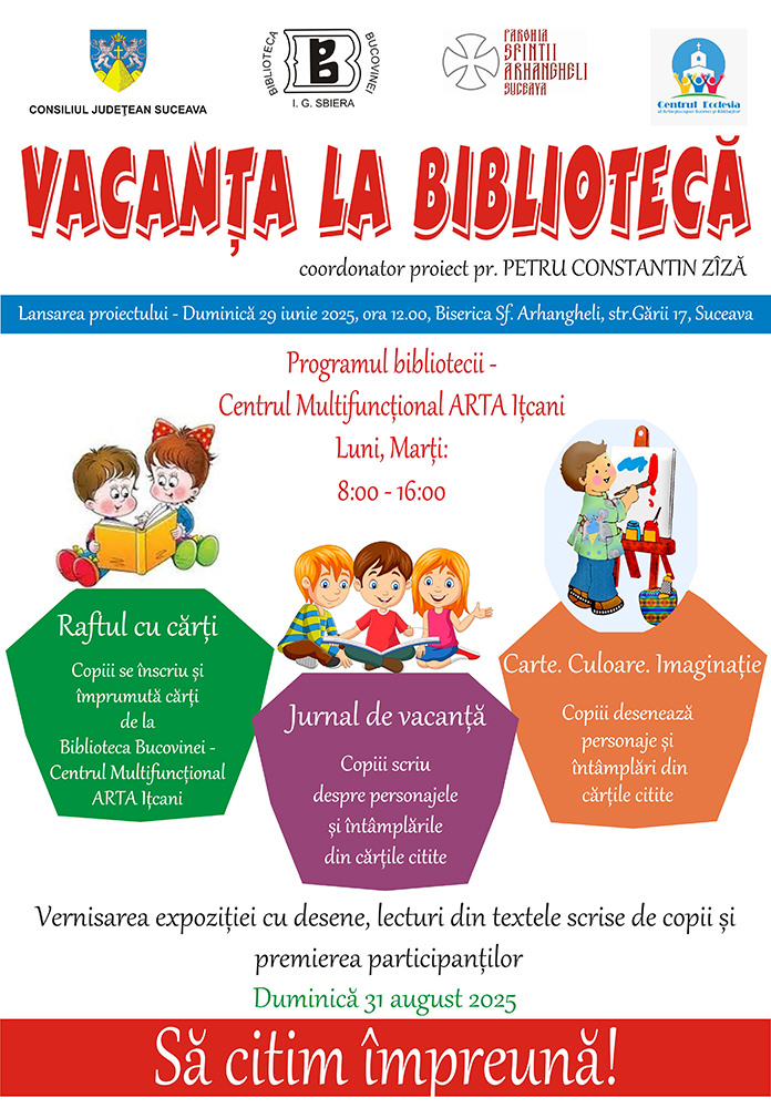 Programul „Vacanța la Bibliotecă” oferă copiilor o modalitate plăcută și utilă de a-și petrece timpul liber, prin activități creative și recreative gratuite