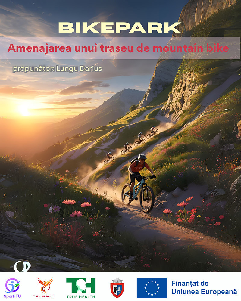 Tinerii din comuna Marginea au decis prin vot public amenajarea unui „Bikepark”