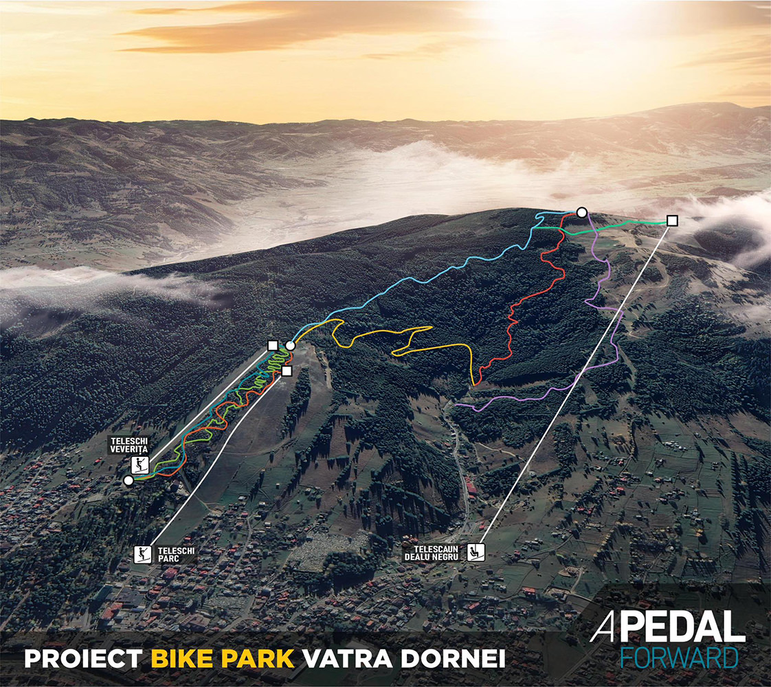 La Vatra Dornei a fost inaugurat primul bike park din nord-estul României