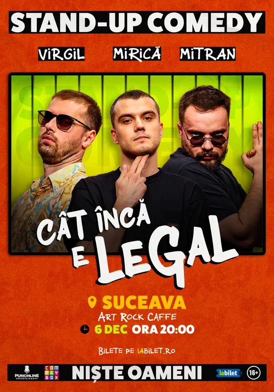 Stand-up comedy cu Sergiu Mirică, Virgil Ciulin și Dragoș Mitran