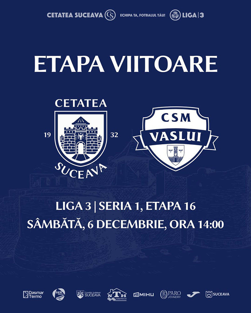 Asociația Clubul Sportiv Municipal (ACSM) Cetatea 1932 Suceava - Clubul Sportiv Municipal (CSM) Vaslui