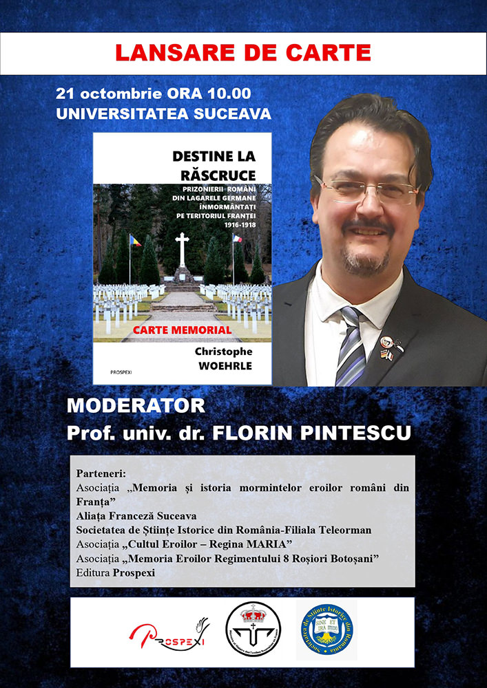 Cartea istoricului francez Christophe Woehrle, despre prizonierii români din Primul Război Mondial, a fost lansată la USV