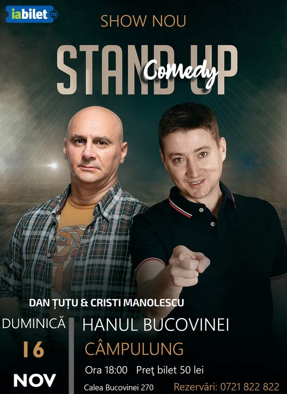 Stand-up comedy cu Dan Țuțu și Cristi Manolescu