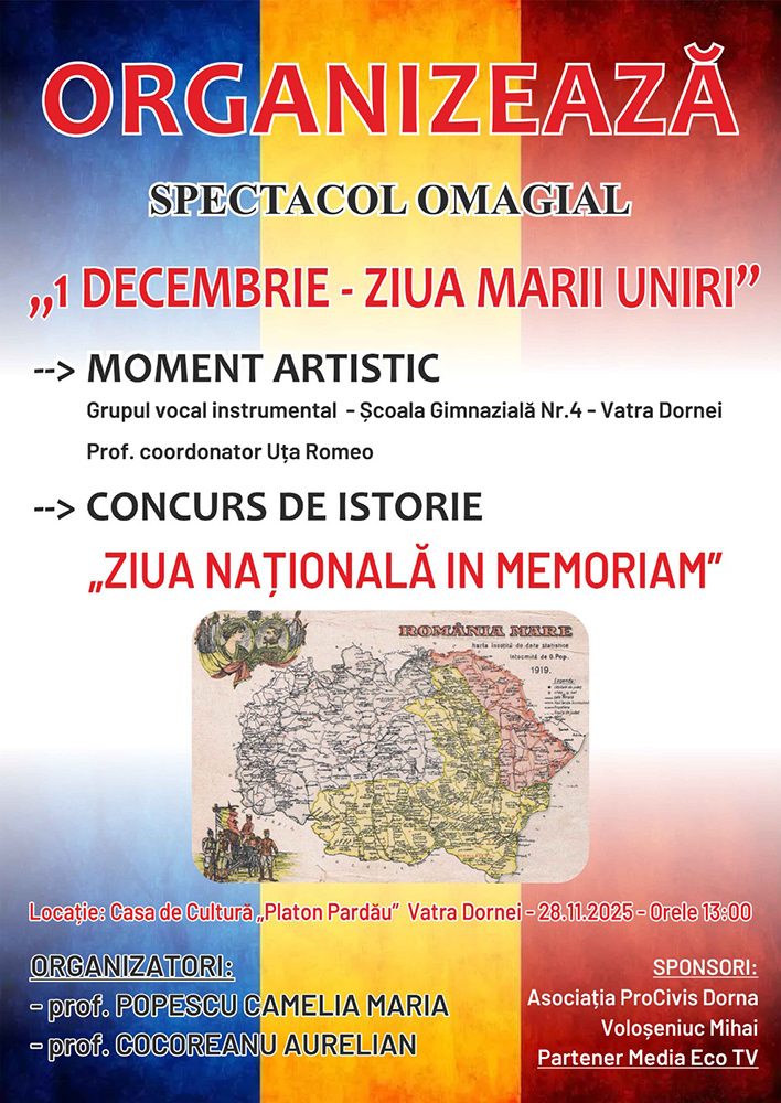 1 Decembrie 1918 - Ziua Marii Uniri