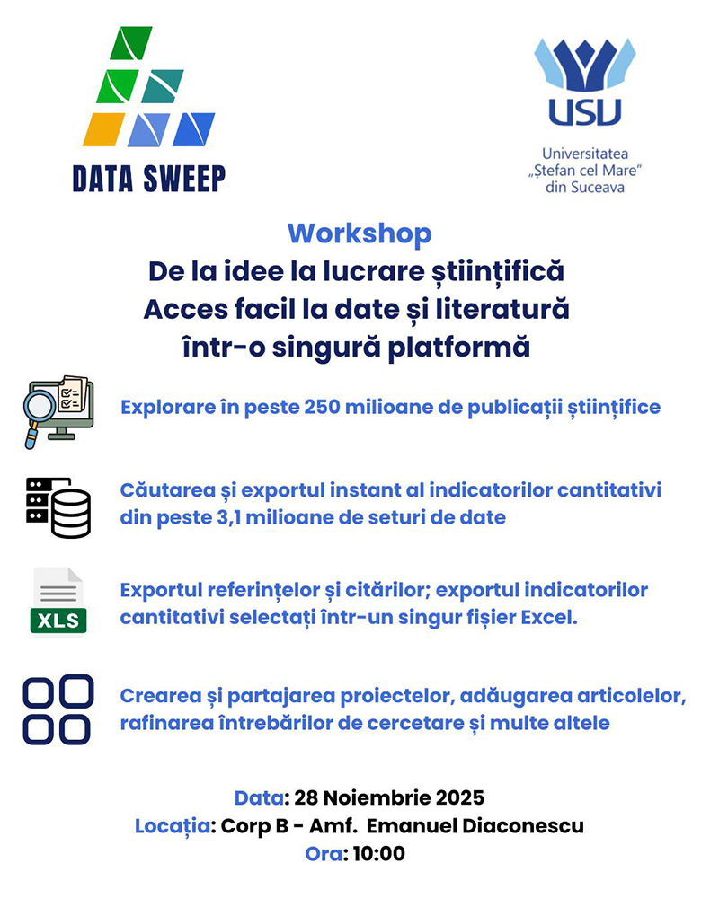 Acces facil la date și literatură într-o singură platformă