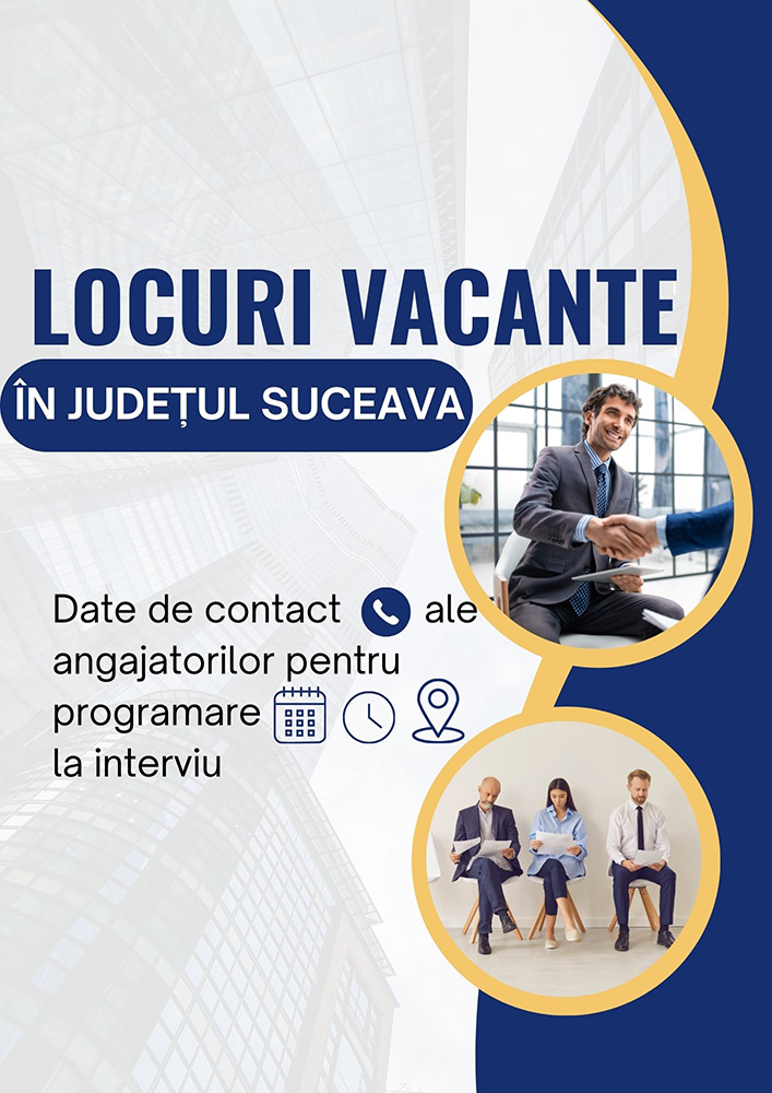 Angajatorii din județ oferă noi oportunități de carieră accesibile online pentru persoanele aflate în căutarea unui loc de muncă