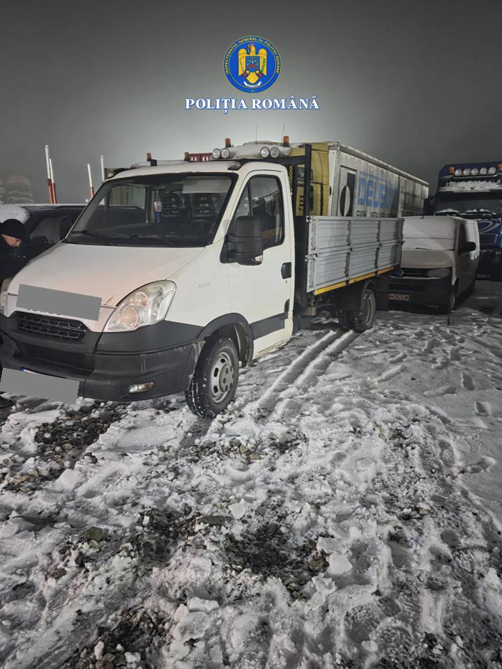 Autoutilitară de 70.000 de lei, confiscată de polițiști pentru recidivă