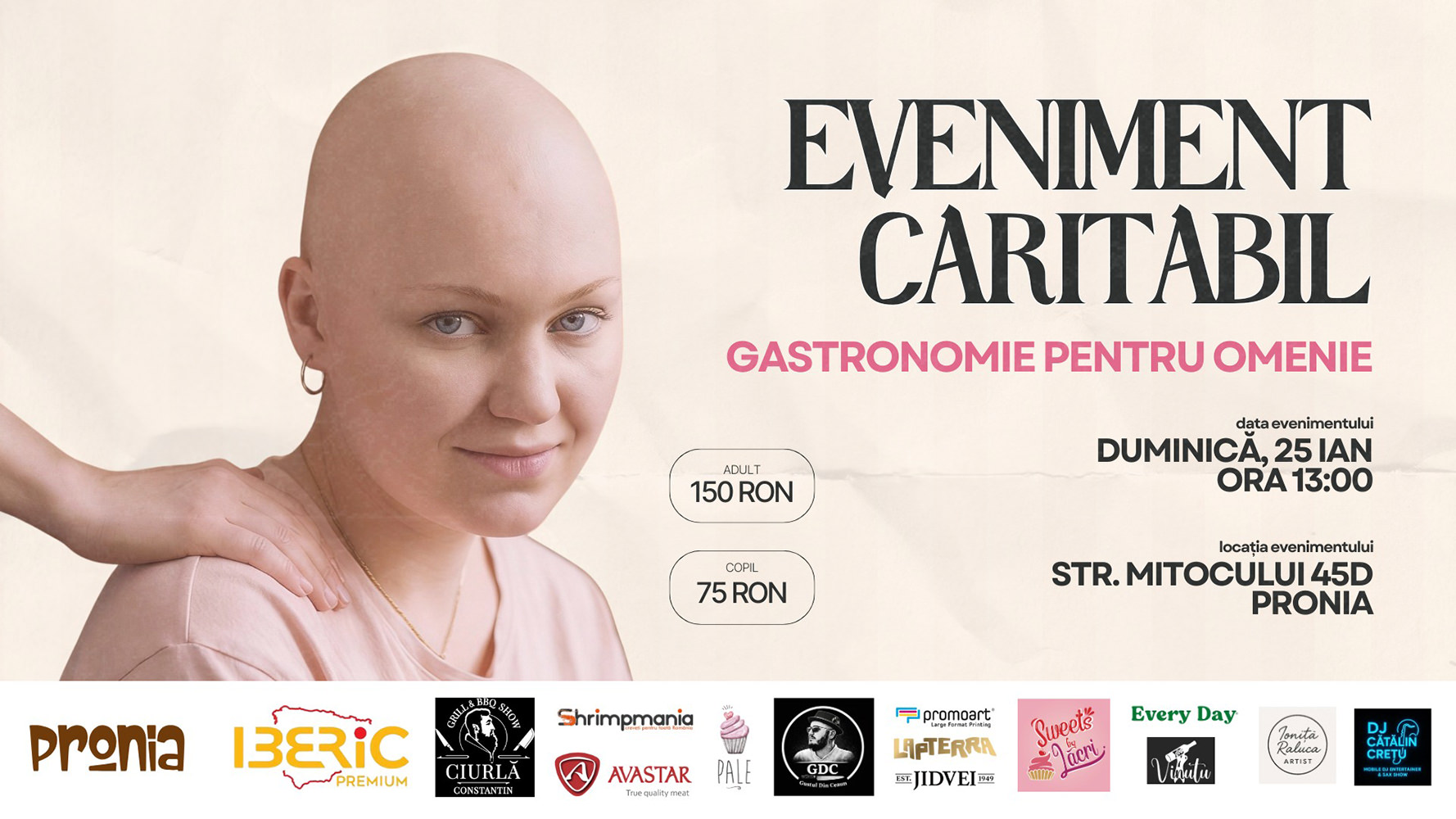 Gastronomie pentru omenie - împreună pentru Andreea Aniță