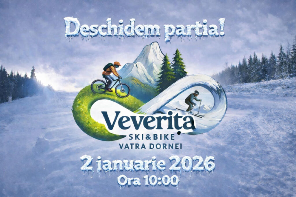 Mâine se deschide sezonul de schi pe Pârtia Veverița din Vatra Dornei