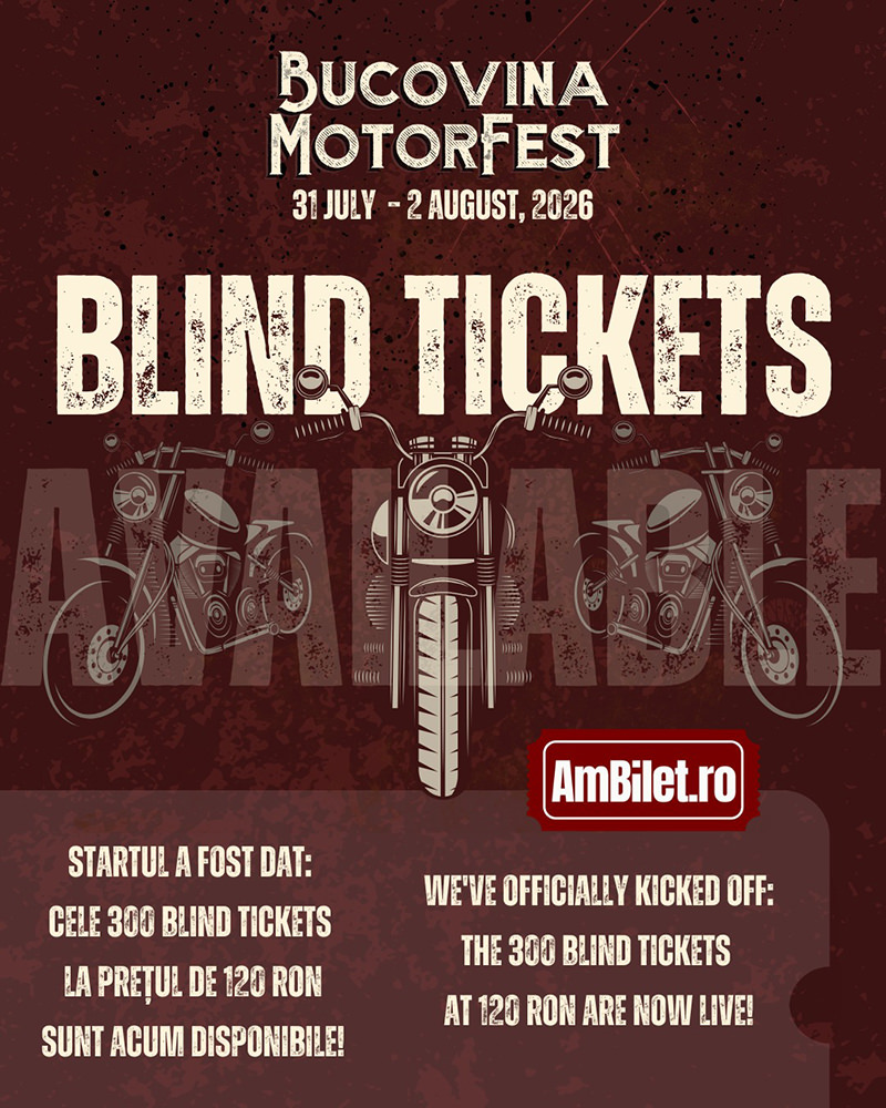 Bilete la preț special pentru Bucovina Motorfest 2026: trei sute de locuri disponibile la 120 lei