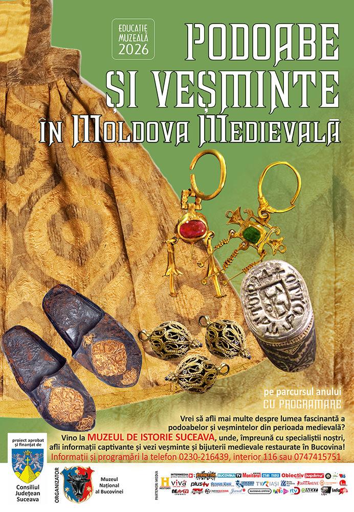 Muzeul de Istorie Suceava dezvăluie secretele modei și ale podoabelor din Moldova medievală