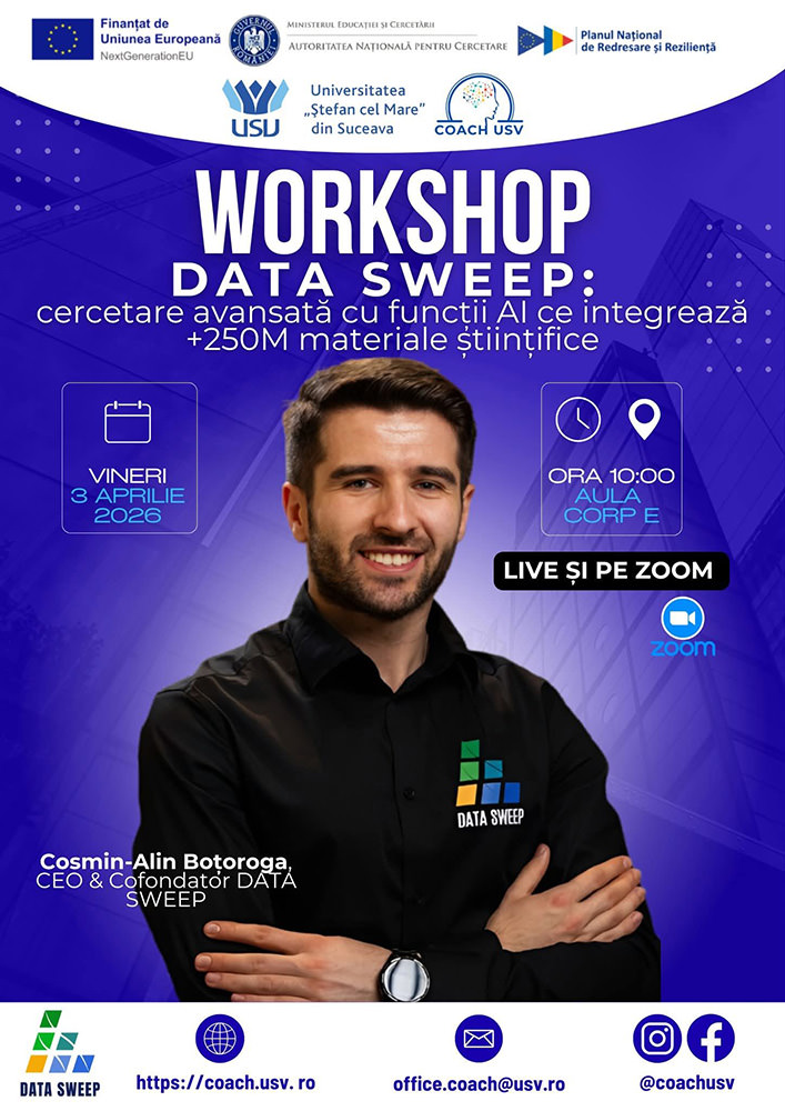 Data Sweep: cercetare avansată cu funcții AI ce integrează +250M materiale științifice