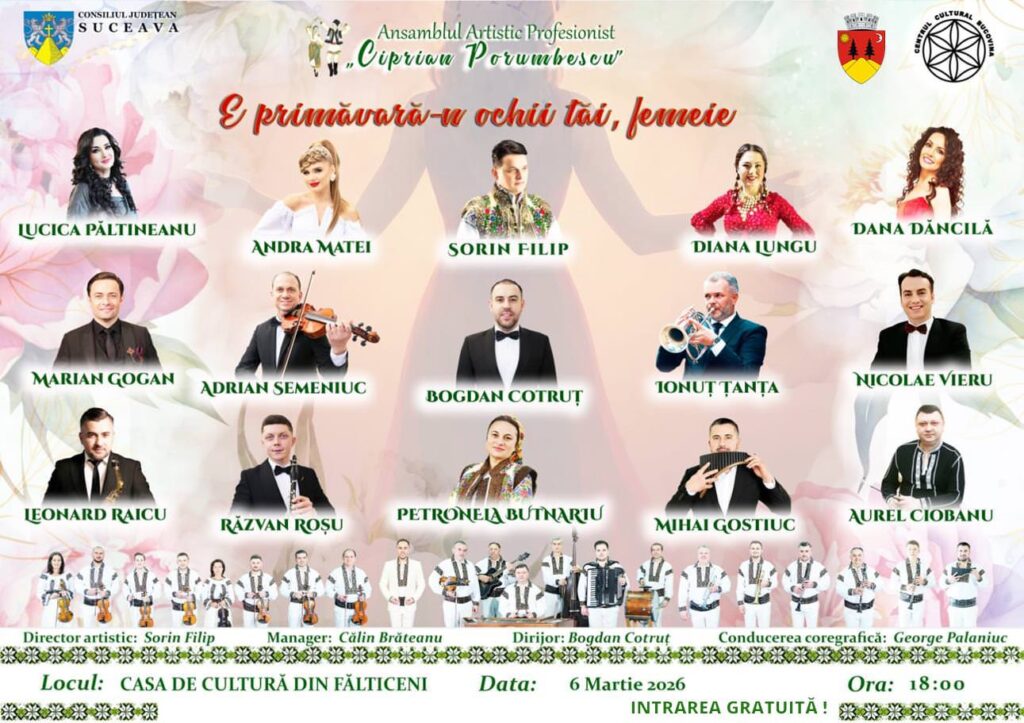 E primăvară-n ochii tăi, femeie