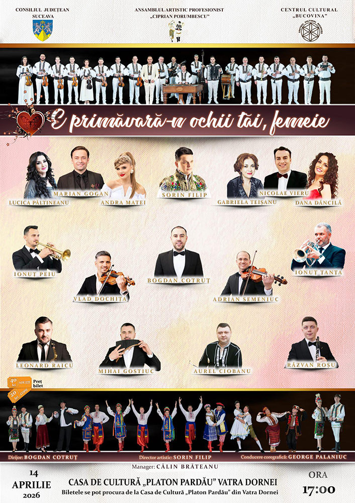 E primăvară-n ochii tăi, femeie