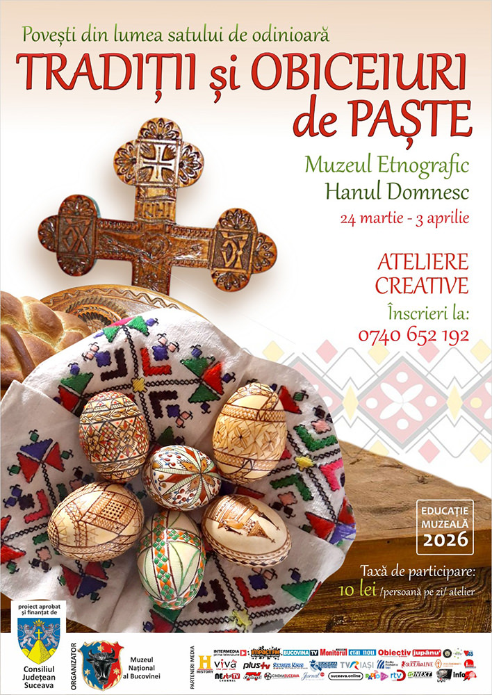 Elevii sunt invitați să descopere simbolurile Paștelui la Muzeul Etnografic Hanul Domnesc din Suceava