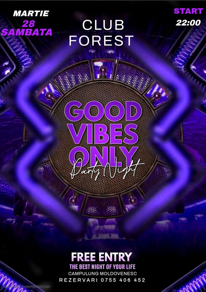 Good vibes only. Party night