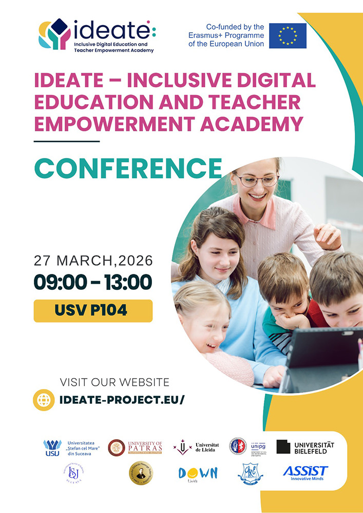 Proiectul IDEATE lansează noi standarde pentru educația digitală și incluzivă la Suceava