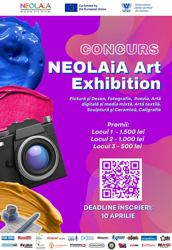 Studenții USV, invitați să reprezinte Suceava în Europa prin concursul de artă NEOLAiA