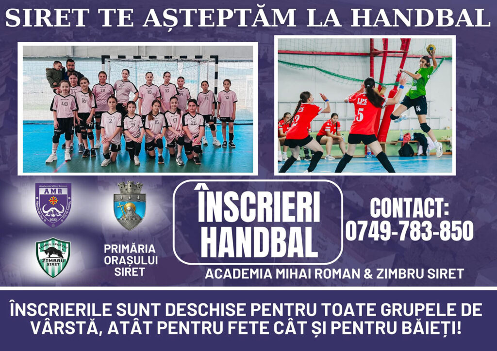 Academia Mihai Roman deschide o secție de handbal în orașul Siret